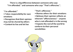Size: 806x581 | Tagged: safe, derpy hooves, pony, g4, derpygate, drama, female, meta, solo, text, truth