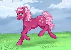 Size: 1496x1068 | Tagged: safe, artist:amenoo, cheerilee, earth pony, pony, g1, g4, female, g4 to g1, generation leap, mare, solo