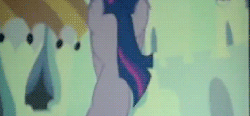 Size: 718x334 | Tagged: dead source, safe, screencap, spike, twilight sparkle, dragon, pony, unicorn, g4, season 3, the crystal empire, animated, duo, duo male and female, female, male, mare, the failure song, unicorn twilight, wingless spike