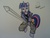 Size: 3264x2448 | Tagged: safe, artist:mariwii, twilight sparkle, g4, crossover, dragon ball, dragon ball z, high res, parody