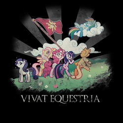 Size: 550x550 | Tagged: safe, applejack, fluttershy, pinkie pie, rainbow dash, rarity, twilight sparkle, g4, female, latin