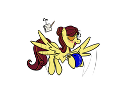 Size: 1000x800 | Tagged: safe, artist:sotoco, oc, oc only, pegasus, pony, female, mare, simple background, solo, white background
