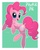 Size: 800x1000 | Tagged: safe, artist:nyaasu, pinkie pie, earth pony, pony, g4, abstract background, cute, diapinkes, female, mare, open mouth, solo