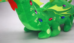 Size: 799x471 | Tagged: safe, artist:onlyfactory, crackle, dragon, g4, bootleg, irl, photo, plushie, toy