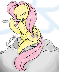 Size: 843x1030 | Tagged: safe, artist:kitsu, fluttershy, g4, flute, musical instrument