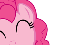 Size: 1800x1080 | Tagged: safe, artist:shadyhorseman, pinkie pie, earth pony, pony, g4, ^^, exploitable, eyes closed, female, kissing, mare, meme template, offscreen character, pov, simple background, smooch, solo, transparent background