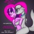 Size: 578x574 | Tagged: safe, artist:lil miss jay, diamond tiara, silver spoon, earth pony, pony, semi-anthro, g4, cuddling, female, glasses, lesbian, ship:silvertiara, shipping, silver spooning, spooning