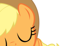 Size: 1800x1080 | Tagged: safe, artist:shadyhorseman, applejack, earth pony, pony, g4, close-up, eyes closed, female, kissing, mare, offscreen character, pov, smooch, solo