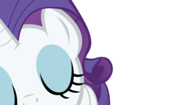 Size: 1800x1080 | Tagged: safe, artist:shadyhorseman, rarity, pony, unicorn, g4, secret of my excess, eyes closed, female, kissing, mare, offscreen character, pov, simple background, smooch, solo, transparent background, vector