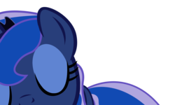 Size: 1800x1080 | Tagged: safe, artist:shadyhorseman, princess luna, alicorn, pony, g4, eyes closed, female, kissing, mare, offscreen character, pov, simple background, smooch, solo, transparent background, vector