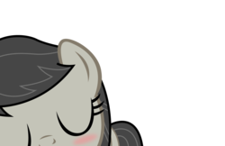 Size: 5856x3799 | Tagged: safe, artist:shadyhorseman, octavia melody, pony, g4, eyes closed, female, kissing, mare, offscreen character, pov, simple background, smooch, solo, transparent background