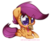 Size: 500x411 | Tagged: safe, artist:kilo, scootaloo, pegasus, pony, g4, female, food, ice cream, ice cream cone, simple background, solo, transparent background