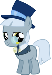 Size: 840x1205 | Tagged: safe, caesar, count caesar, earth pony, pony, g4, colt, foal, hat, male, monocle and top hat, simple background, solo, transparent background, younger