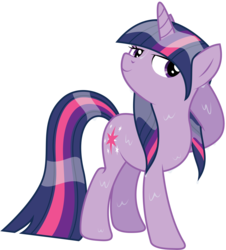 Size: 2714x3000 | Tagged: safe, artist:maximillianveers, twilight sparkle, pony, unicorn, g4, female, grin, high res, hilarious in hindsight, mare, simple background, smiling, solo, transparent background, unicorn twilight, wet, wet mane