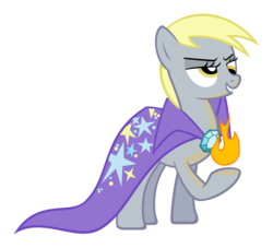 Size: 5000x4547 | Tagged: safe, artist:delectablecoffee, derpy hooves, pegasus, pony, g4, absurd resolution, female, fire, mare, simple background, solo, the great and powerful, transparent background, vector