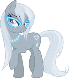 Size: 2283x2578 | Tagged: safe, silver spoon, earth pony, pony, g4, female, glasses, high res, mare, older, show accurate, simple background, solo, transparent background, vector, wet mane