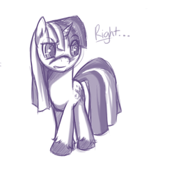 Size: 1280x1280 | Tagged: safe, artist:florecentmoo, twilight sparkle, g4, monochrome, unshorn fetlocks