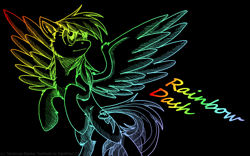 Size: 1280x800 | Tagged: safe, artist:inuhoshi-to-darkpen, rainbow dash, pony, g4, female, solo