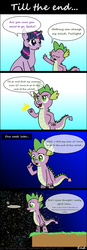 Size: 900x2578 | Tagged: safe, artist:inuhoshi-to-darkpen, spike, twilight sparkle, g4, comic, space, space core
