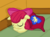 Size: 1446x1069 | Tagged: safe, artist:jowijo, apple bloom, earth pony, pony, g4, female, sleeping, solo