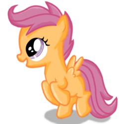 Size: 894x894 | Tagged: safe, artist:werd10101, scootaloo, pegasus, pony, g4, female, filly, simple background, solo, transparent background