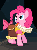 Size: 454x610 | Tagged: safe, screencap, chancellor puddinghead, pinkie pie, earth pony, pony, g4, hearth's warming eve (episode), season 2, animated, bow, cute, derp, diapinkes, female, gif, hearth's warming eve, ponk, silly, silly pony, solo, tail bow, tongue out