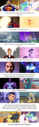 Size: 800x2564 | Tagged: safe, discord, nightmare moon, princess celestia, queen chrysalis, twilight sparkle, changeling, changeling queen, g4, female, general zod, jimmy olsen, male, meta, mr. mxyzptlk, superdickery, superman, trollestia