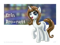 Size: 1000x750 | Tagged: safe, artist:kp-shadowsquirrel, oc, oc only, pony, cable news network, cnn, erin bro-nett, solo