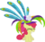 Size: 6000x5662 | Tagged: safe, artist:lightningtumble, apple bloom, earth pony, pony, g4, the cutie pox, absurd resolution, eyes closed, feathered hat, female, filly, foal, hat, peacock feathers, simple background, solo, transparent background, vector