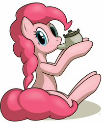 Size: 840x1000 | Tagged: safe, artist:tg-0, pinkie pie, earth pony, pony, g4, female, solo, teapot