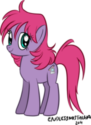 Size: 508x696 | Tagged: safe, artist:endlessnostalgia, earth pony, pony, bubblegum crisis, female, mare, nene, nene romanova, ponified, simple background, transparent background