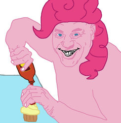 Size: 800x816 | Tagged: safe, pinkie pie, g4, 1000 hours in ms paint, ainsley harriott, meme, ms paint