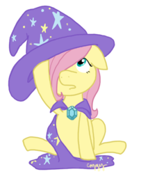 Size: 361x445 | Tagged: safe, artist:coggler, fluttershy, trixie, g4, filly