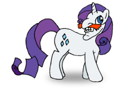 Size: 1314x927 | Tagged: safe, artist:kotakotakota, rarity, original species, pony, human head pony, g4, meme, nigel thornberry, simple background, smashing (meme), solo, transparent background