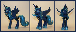 Size: 2570x1080 | Tagged: safe, artist:aufurfoxache, princess luna, pony, g4, customized toy, irl, photo, s1 luna, toy