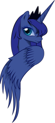 Size: 1316x2906 | Tagged: safe, artist:up1ter, princess luna, alicorn, pony, g4, female, mare, simple background, solo, transparent background, vector