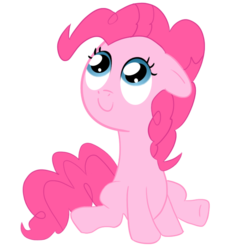 Size: 718x720 | Tagged: safe, artist:luridchronomancer, pinkie pie, earth pony, pony, g4, cute, female, filly, simple background, smiling, solo, transparent background, younger