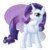 Size: 500x500 | Tagged: safe, artist:skyheavens, rarity, pony, unicorn, g4, female, looking at you, mare, raised hoof, smiling, smiling at you, solo, standing, stray strand, turned head