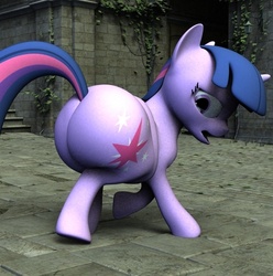 Size: 574x578 | Tagged: safe, artist:eggo81194, twilight sparkle, pony, unicorn, g4, 3d, butt, fat, female, frown, gmod, huge butt, large butt, looking back, open mouth, plot, solo, the ass was fat, thighlight sparkle, twibutt, twilard sparkle, unicorn twilight