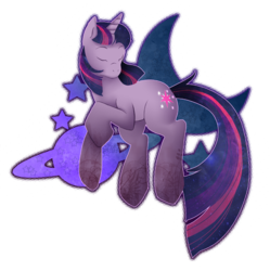 Size: 698x701 | Tagged: safe, artist:anuvia, twilight sparkle, pony, unicorn, g4, eyes closed, female, mare, planet, simple background, solo, transparent background