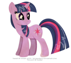 Size: 1100x977 | Tagged: safe, artist:tiffanymarsou, twilight sparkle, pony, unicorn, g4, female, mare, simple background, smiling, solo, transparent background, unicorn twilight