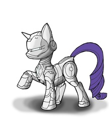 Size: 500x578 | Tagged: safe, artist:kenichi-shinigami, rarity, pony, ask iron mare rarity, g4, crossover, iron man, marvel, marvel cinematic universe, marvel comics, solo