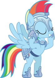 Size: 1600x2270 | Tagged: safe, artist:ocarina0ftimelord, rainbow dash, pony, g4, season 3, the crystal empire, armor, crystal guard armor, female, jousting, simple background, solo, transparent background, vector