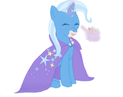 Size: 1887x1493 | Tagged: safe, artist:jeannedeart, trixie, pony, unicorn, g4, female, ice cream, mare, simple background, solo, transparent background