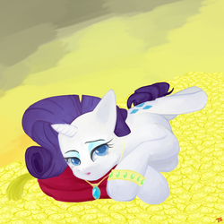 Size: 1000x1000 | Tagged: safe, artist:jesrartes, rarity, pony, g4, gold, solo