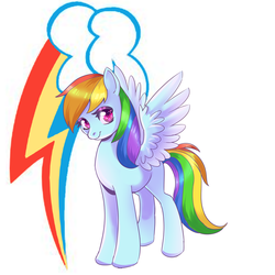 Size: 800x800 | Tagged: safe, artist:hylianguardians, rainbow dash, pony, g4, cutie mark, female, solo