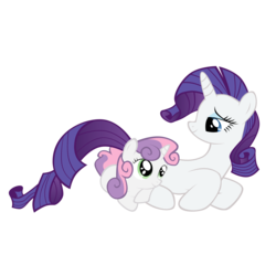 Size: 4000x4000 | Tagged: safe, artist:nowego, rarity, sweetie belle, pony, unicorn, g4, absurd resolution, belle sisters, duo, duo female, female, filly, horn, mare, siblings, simple background, sisters, transparent background, vector