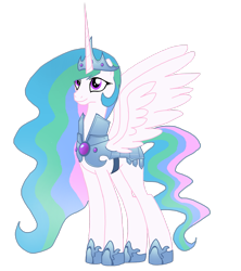 Size: 2305x2601 | Tagged: safe, artist:wolfsknight, princess celestia, pony, g4, season 3, armor, crown, crystal guard armor, female, jewelry, jousting, mare, regalia, simple background, solo, transparent background