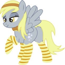 Size: 2877x2895 | Tagged: safe, artist:leopurofriki, derpy hooves, pegasus, pony, g4, bedroom eyes, bowtie, butt, clothes, female, high res, mare, plot, simple background, socks, solo, striped socks, transparent background