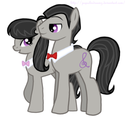 Size: 1320x1253 | Tagged: dead source, safe, artist:jaquelindreamz, octavia melody, earth pony, pony, g4, female, implied selfcest, implied shipping, male, mare, octavius, otto octavius, ottotavia, rule 63, self ponidox, simple background, stallion, transparent background